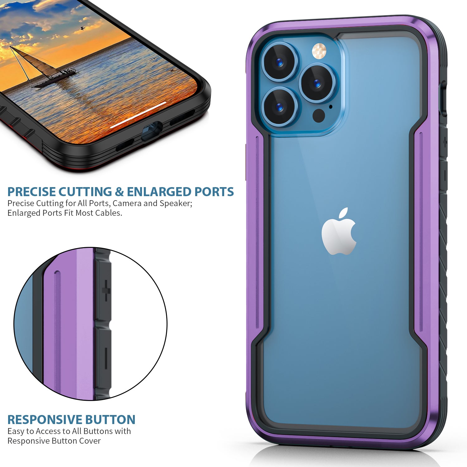 iPhone 13 & 14 Series Case - Defence Shield Metal Cover, Military Grade Protection