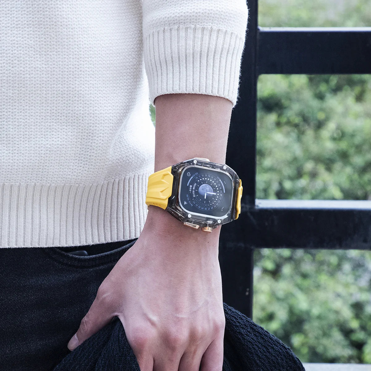 49MM Black Edition Case for iWatch Ultra 1, 2 - YELLOW