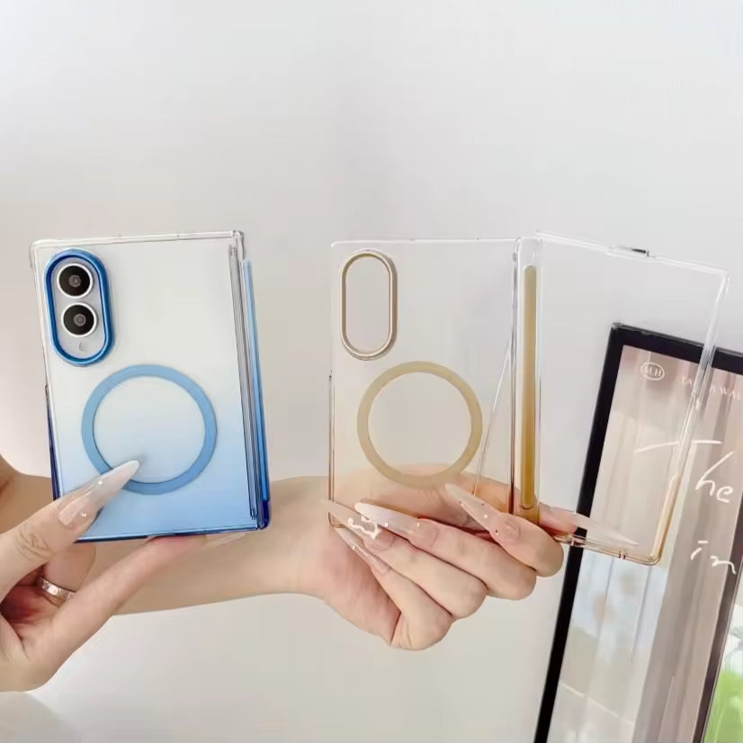 Premium Magnetic Gradient Case Cover for Samsung Galaxy Z Fold 8
