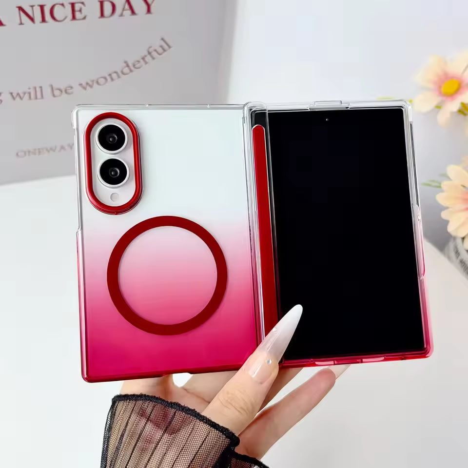 Premium Magnetic Gradient Case Cover for Samsung Galaxy Z Fold 8