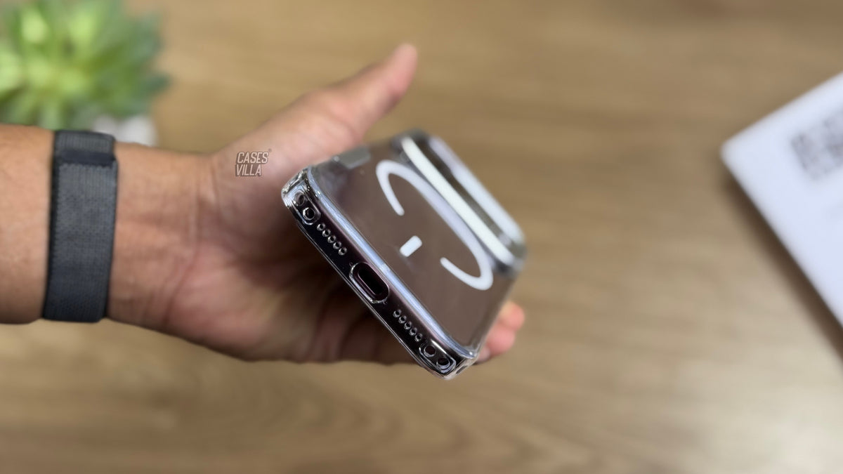 MagSafe Anti Yellow Case with Metal Camera Frame for iPhone - Silver