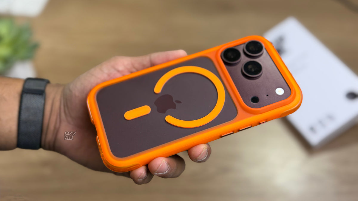 Air Bag Pro Silicone Case with MagSafe for iPhone - Orange