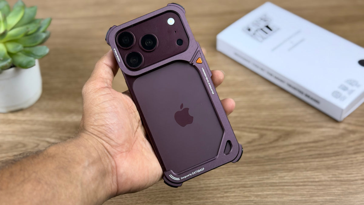 Oatsbaf AirFrame Metal Case for iPhone: Burgundy