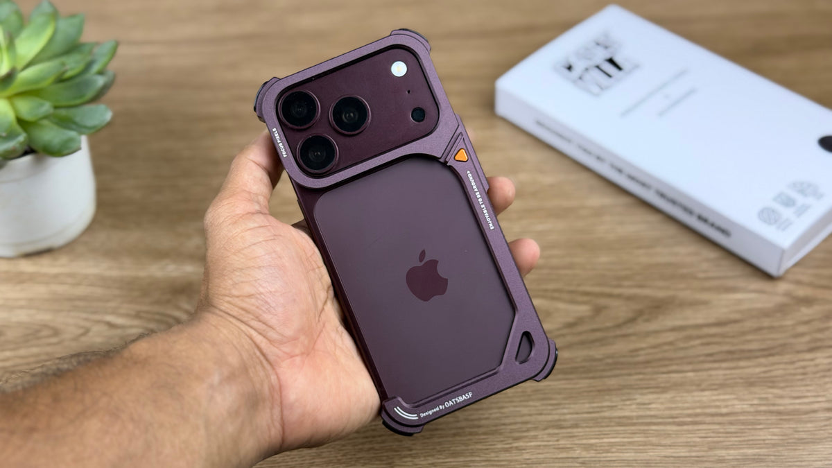 Oatsbaf AirFrame Metal Case for iPhone: Burgundy