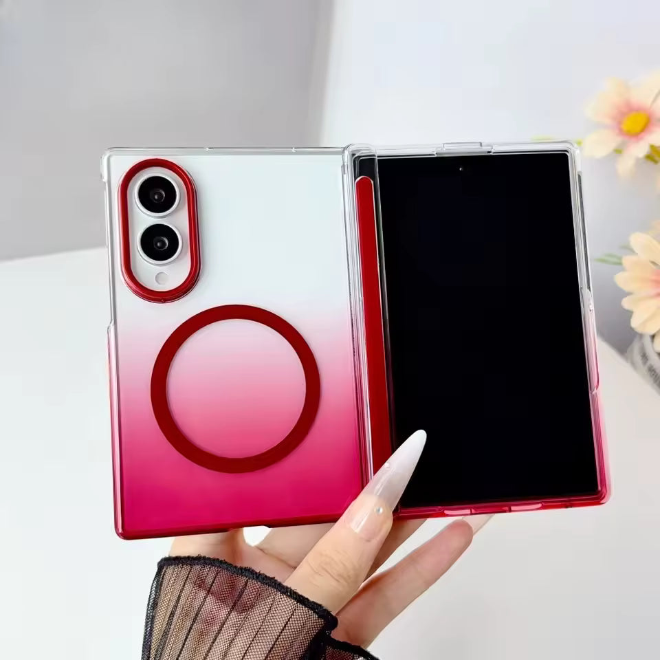 Premium Magnetic Gradient Case Cover for Samsung Galaxy Z Fold 8