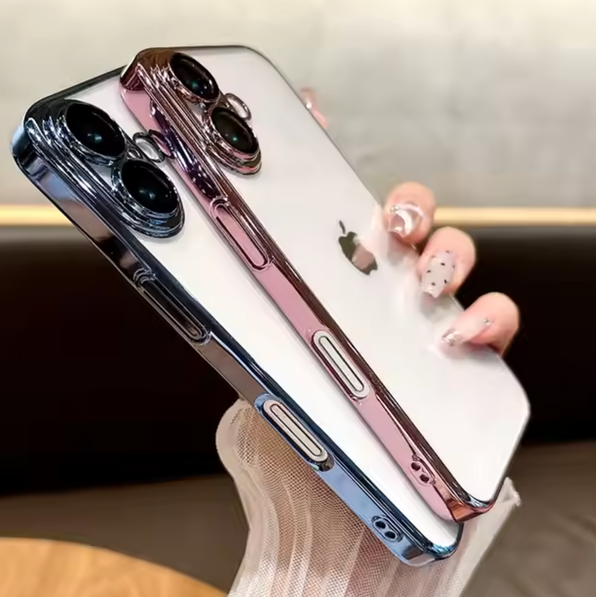 iPhone 16 Series: Luxury Electroplating Case with Camera Protection