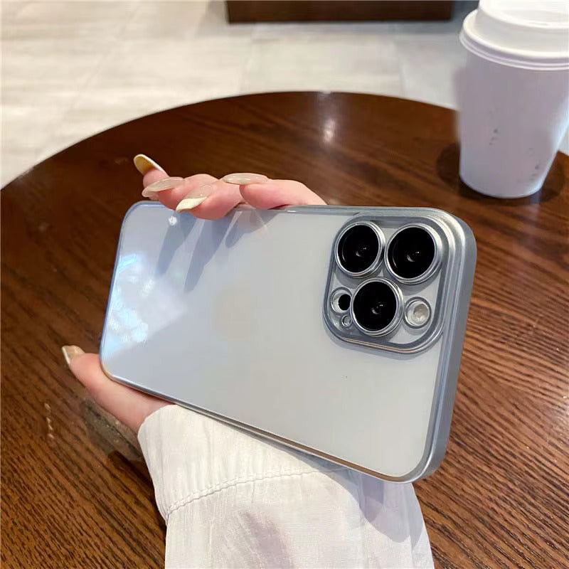 iPhone 16 Series: Luxury Electroplating Case with Camera Protection