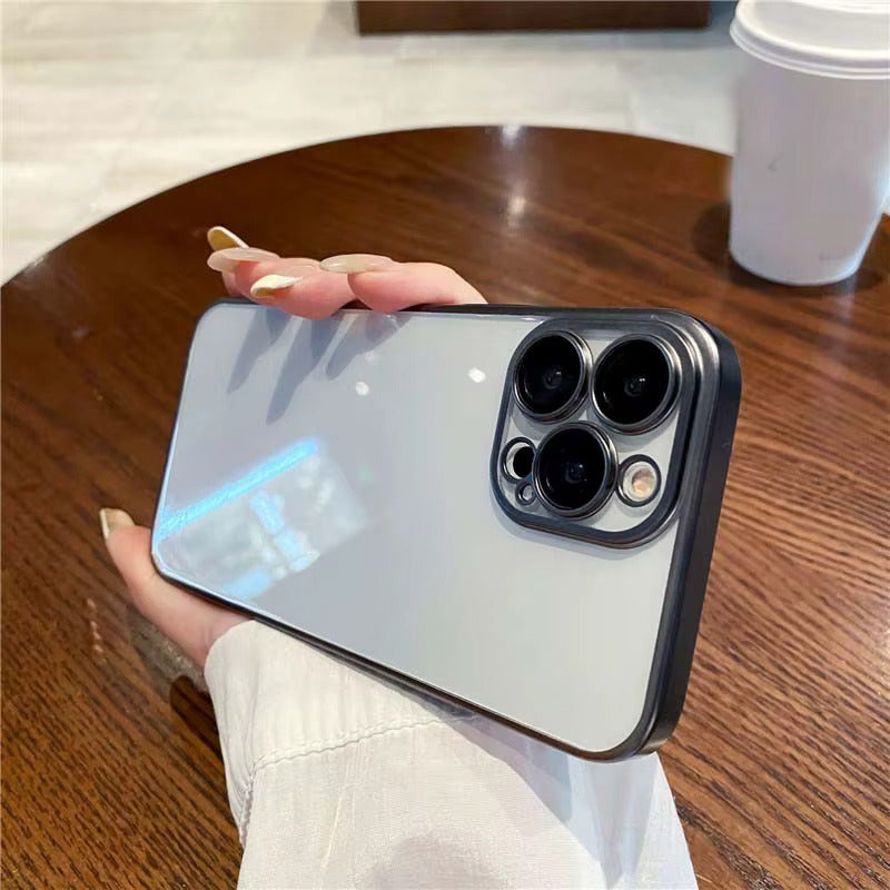 iPhone 16 Series: Luxury Electroplating Case with Camera Protection