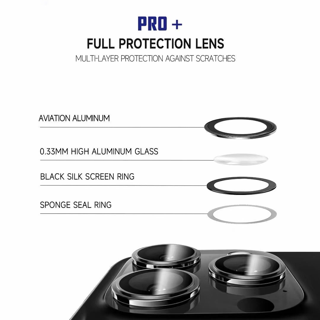 iPhone 16 Series : Stainless Steel | Sapphire Glass Camera Rings | PVD