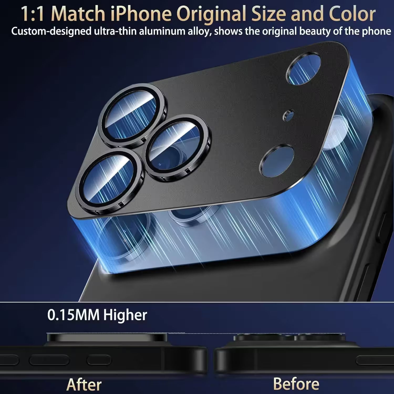 iPhone 17 Pro / Max Camera Plateau Metal Protector