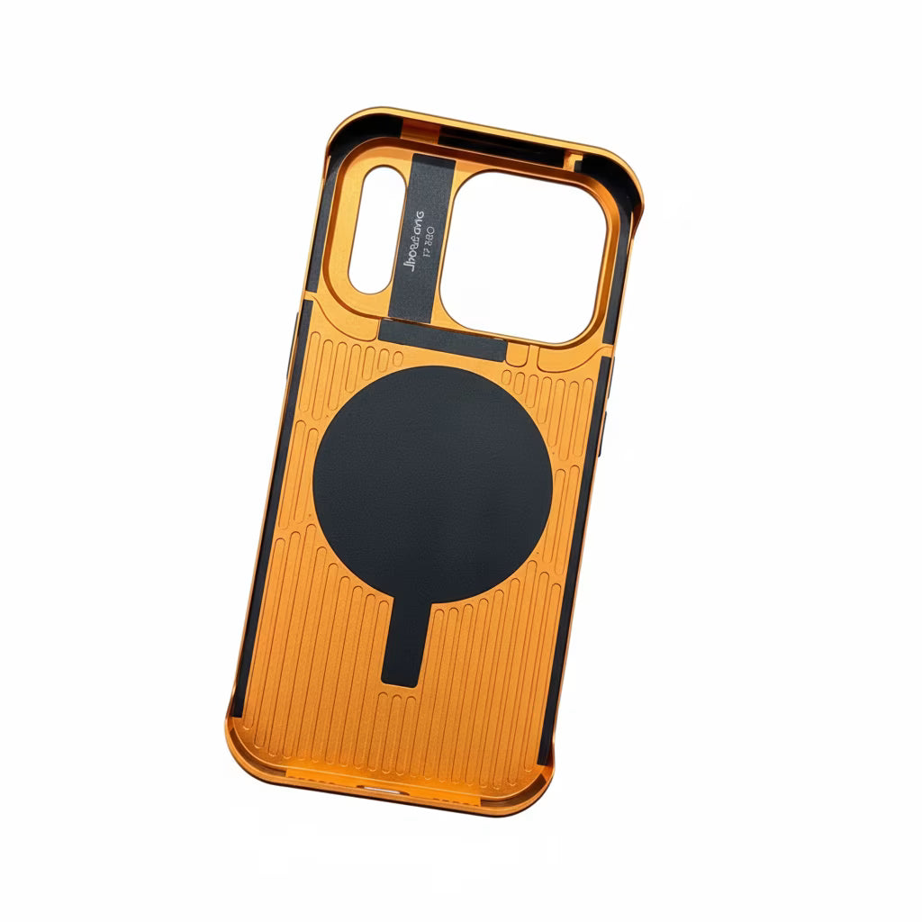 iPhone 17 Series: MagSafe Vegan Leather Case with Titanium Frame