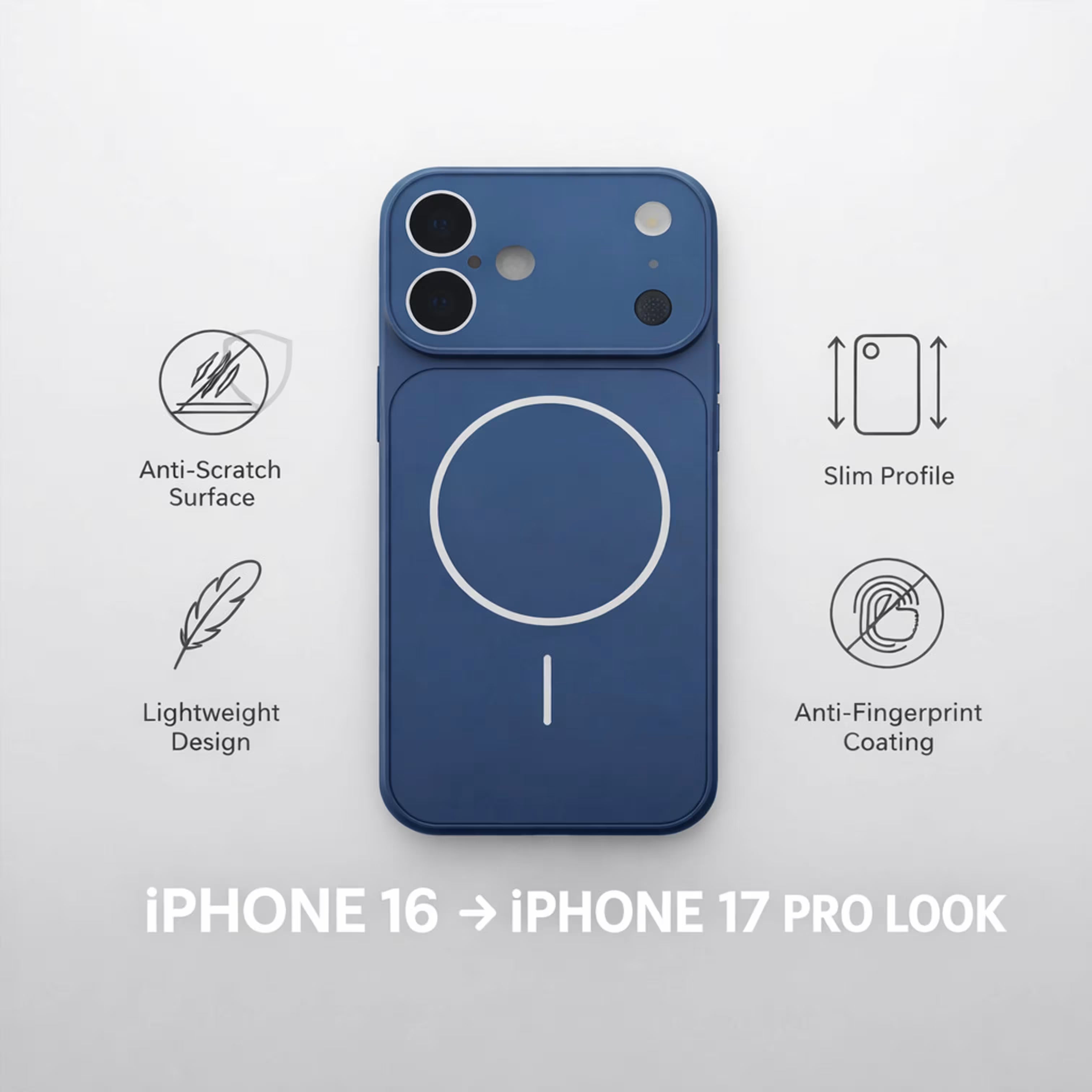 iPhone 15 / 16 Pro / Max / Plus Converter Case to iPhone 17 Pro / Max