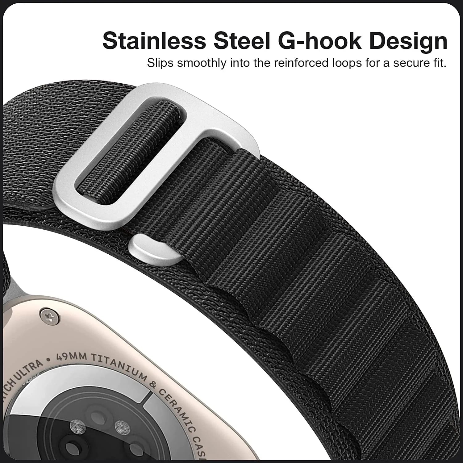 Alpine Loop for iWatch 49, 45, 46, 44, 42 mm & 41, 40, 38 mm for all Series