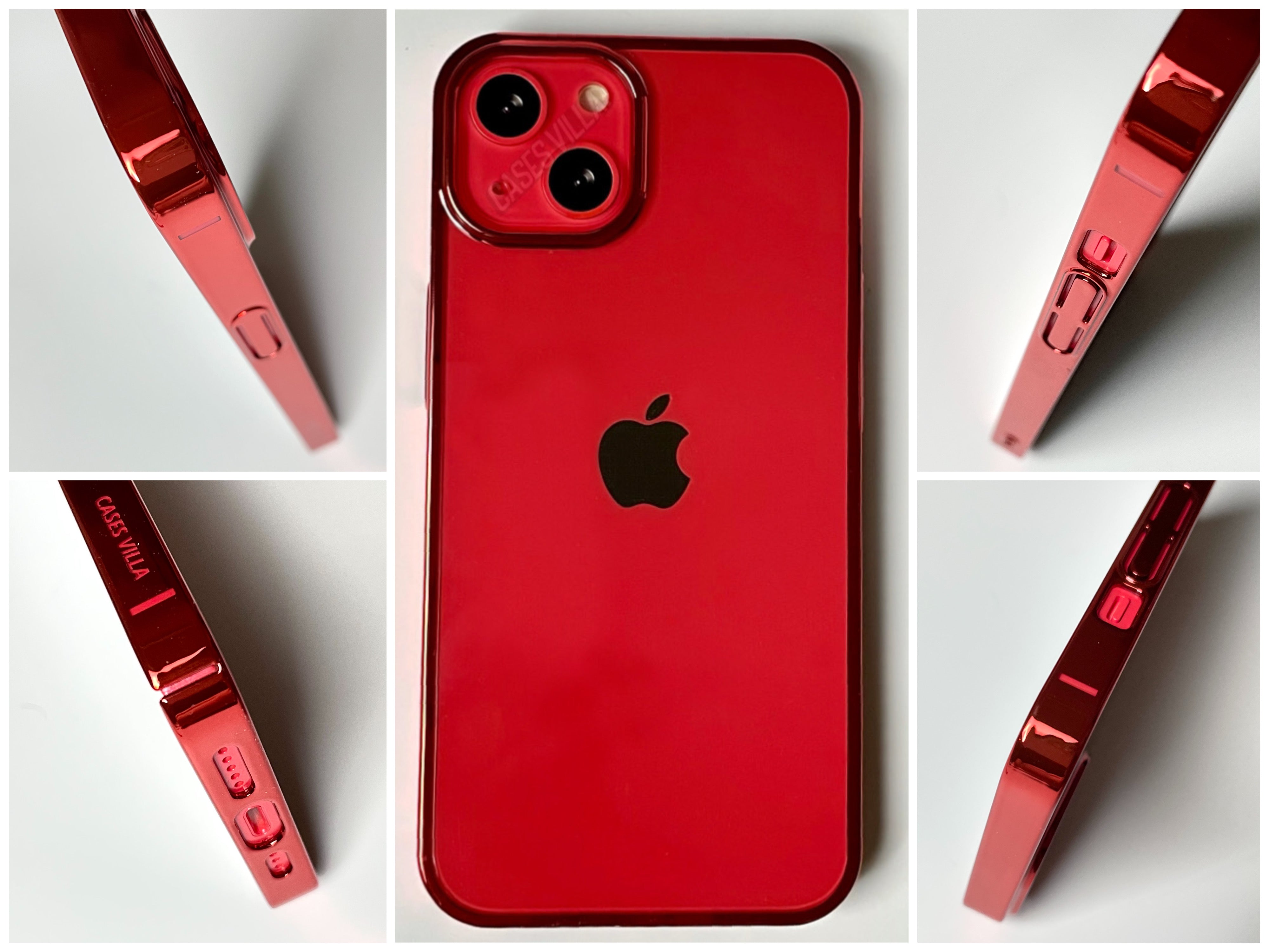 iPhone 14 Pro Max - Glass Case Cover with Electroplated Chrome Finish Edges
