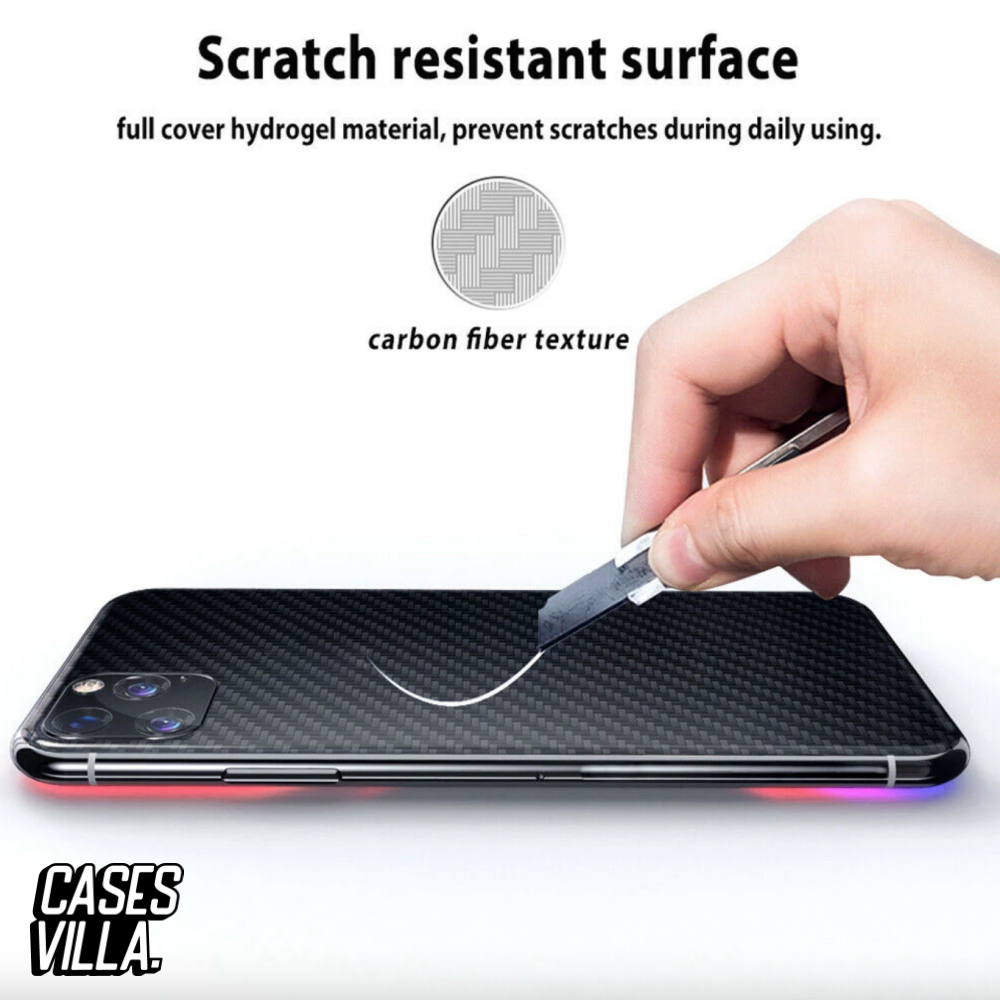 Carbon Fiber Soft Back Protective Film for your iPhone