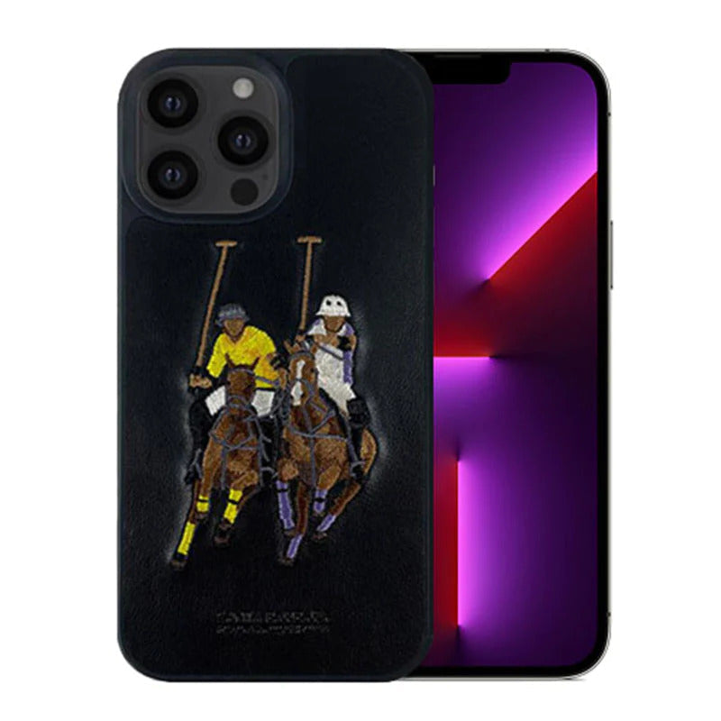 iPhone 14 Pro Cover - Santa Barbara Genuine Leather Case Jockey Series