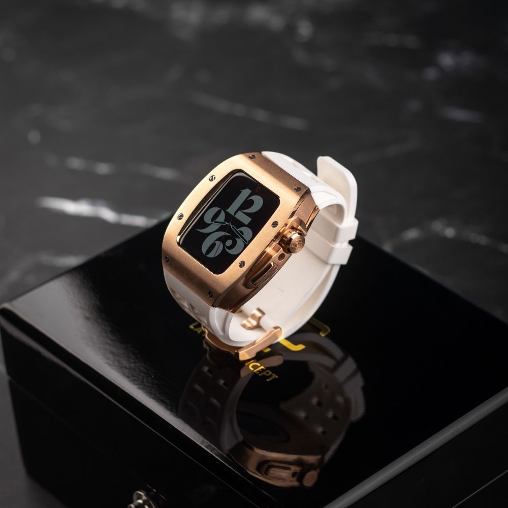 45MM Sports Edition Luxury iWatch Case: Rose Gold