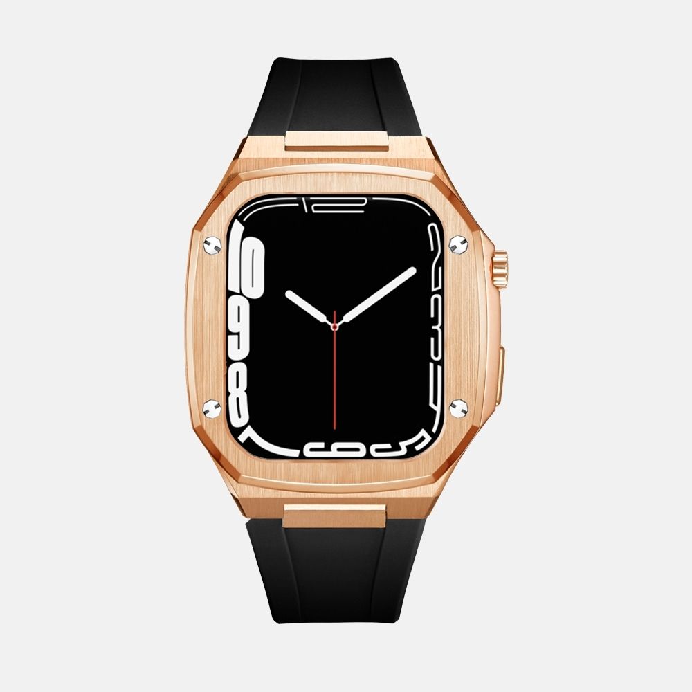 45MM Rose Gold Luxury Edition iWatch Case: Silicone Strap