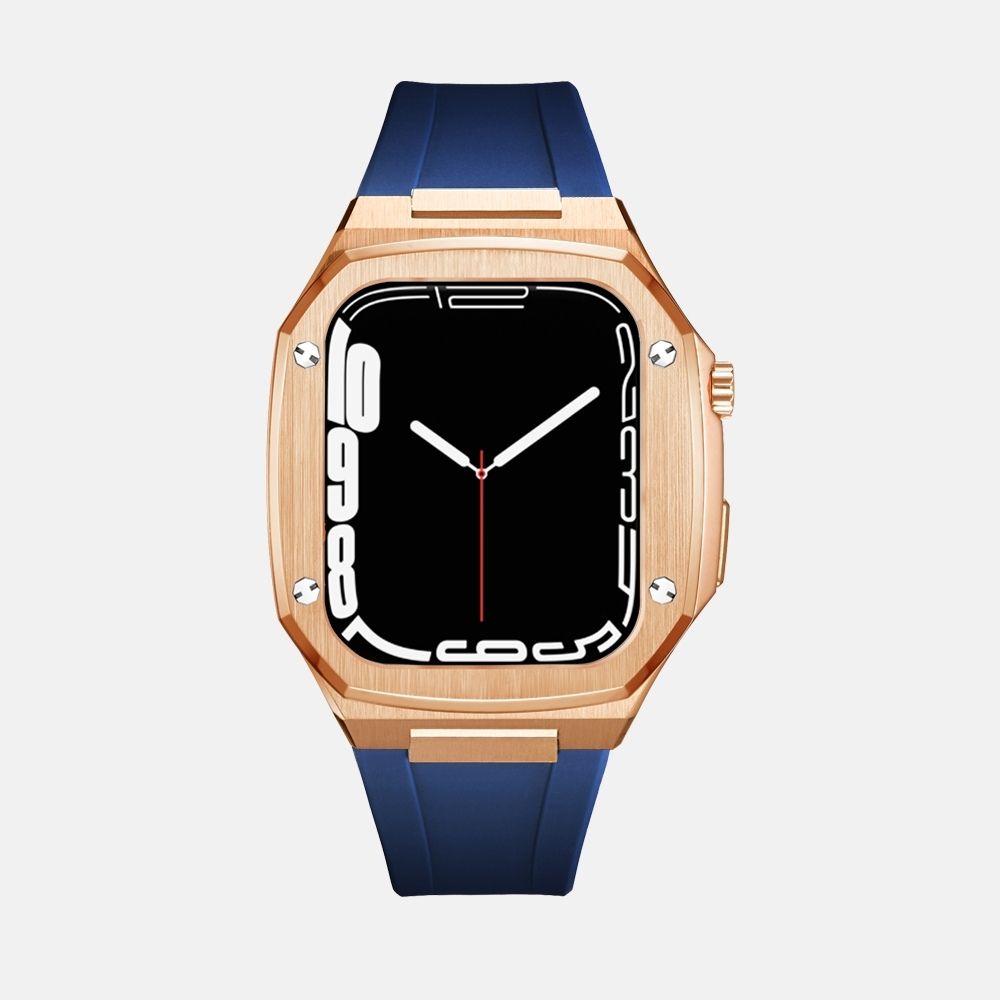 45MM Rose Gold Luxury Edition iWatch Case: Silicone Strap