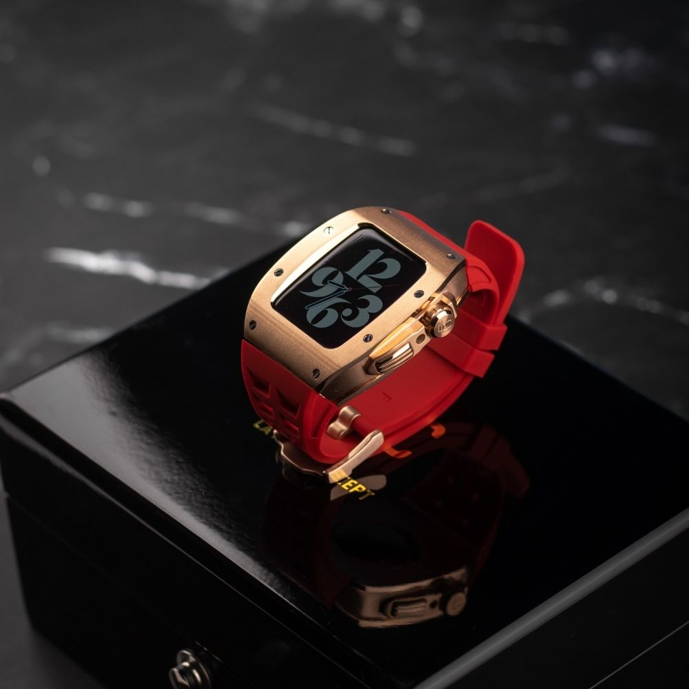 45MM Sports Edition Luxury iWatch Case: Rose Gold