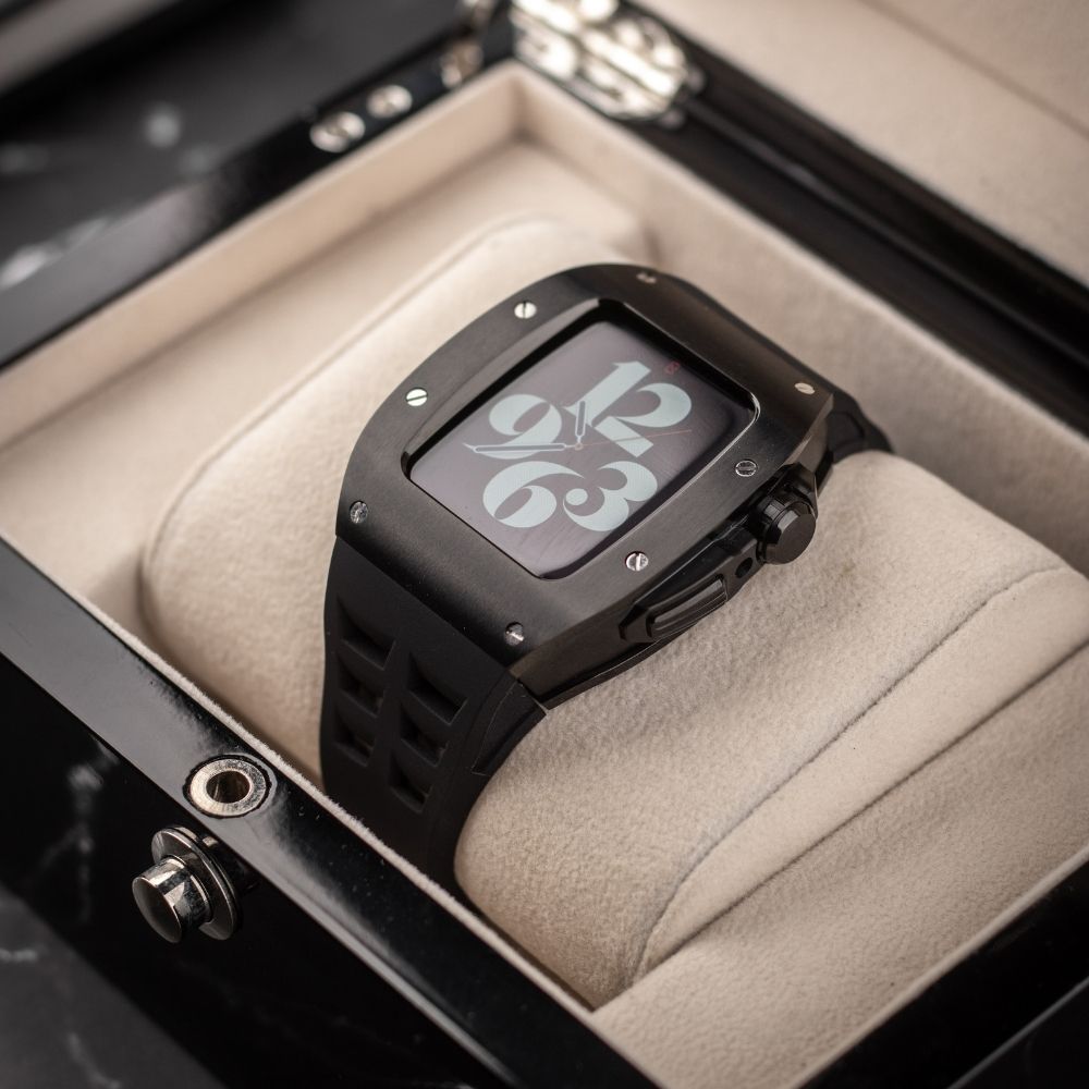 44MM Sport Edition Luxury iWatch Case: Black