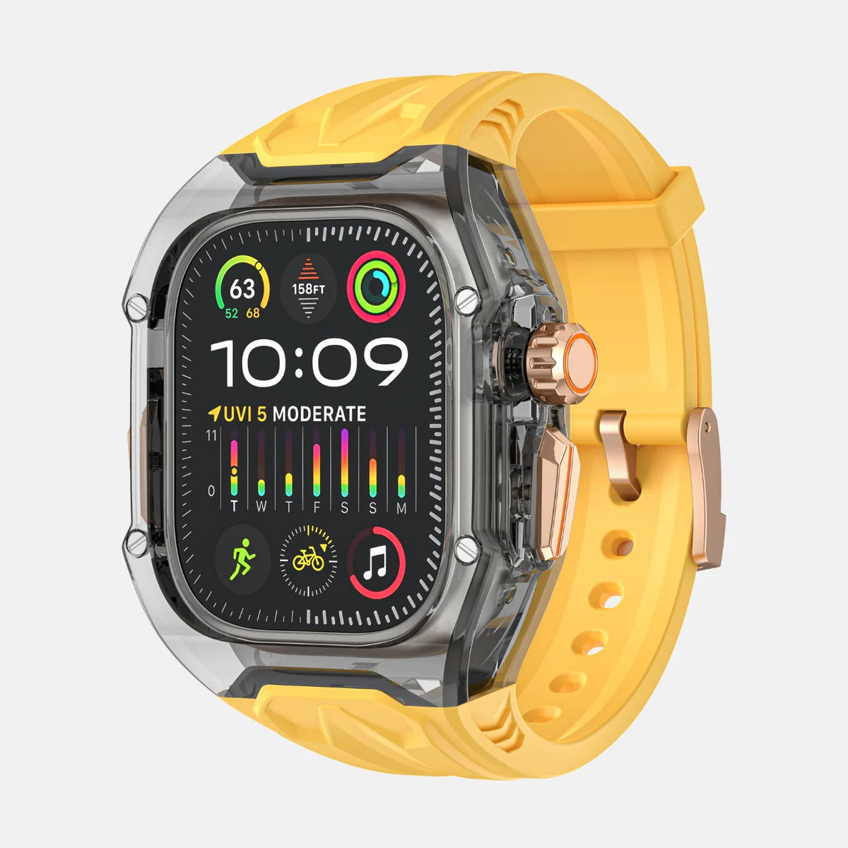 49MM Black Edition Case for iWatch Ultra 1, 2 - YELLOW