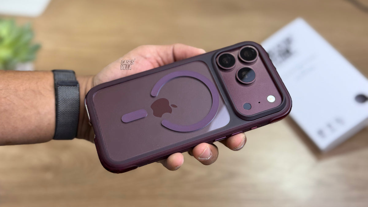 Air Bag Pro Silicone Case with MagSafe for iPhone - Burgundy