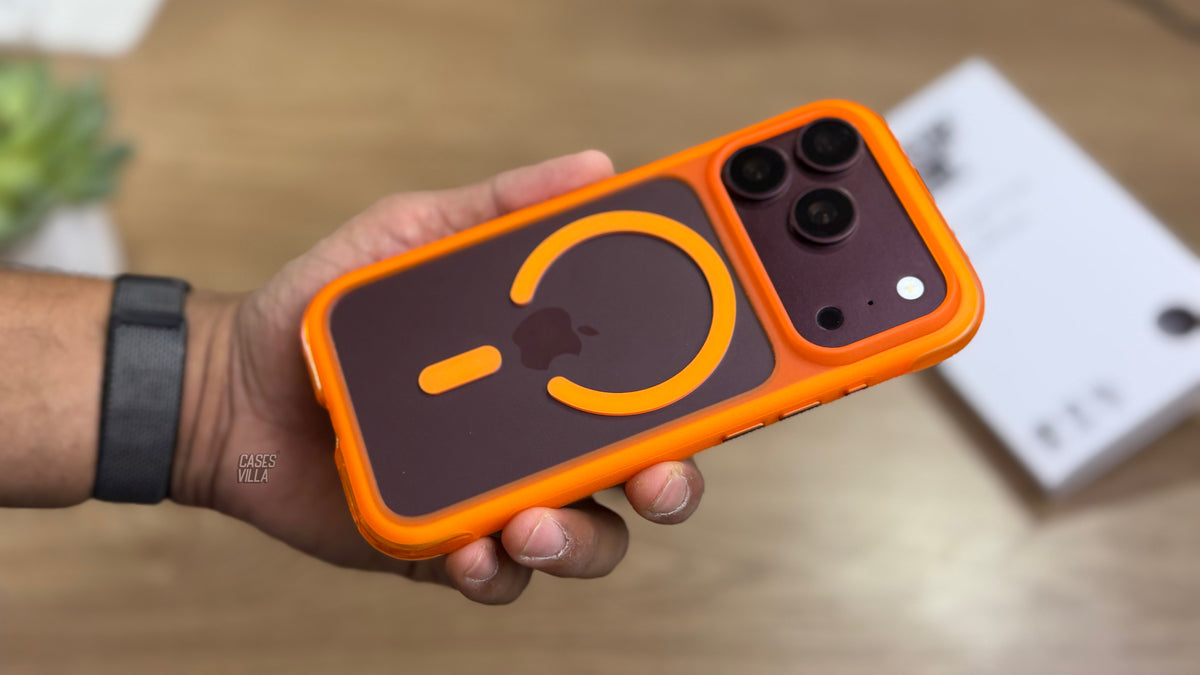 Air Bag Pro Silicone Case with MagSafe for iPhone - Orange