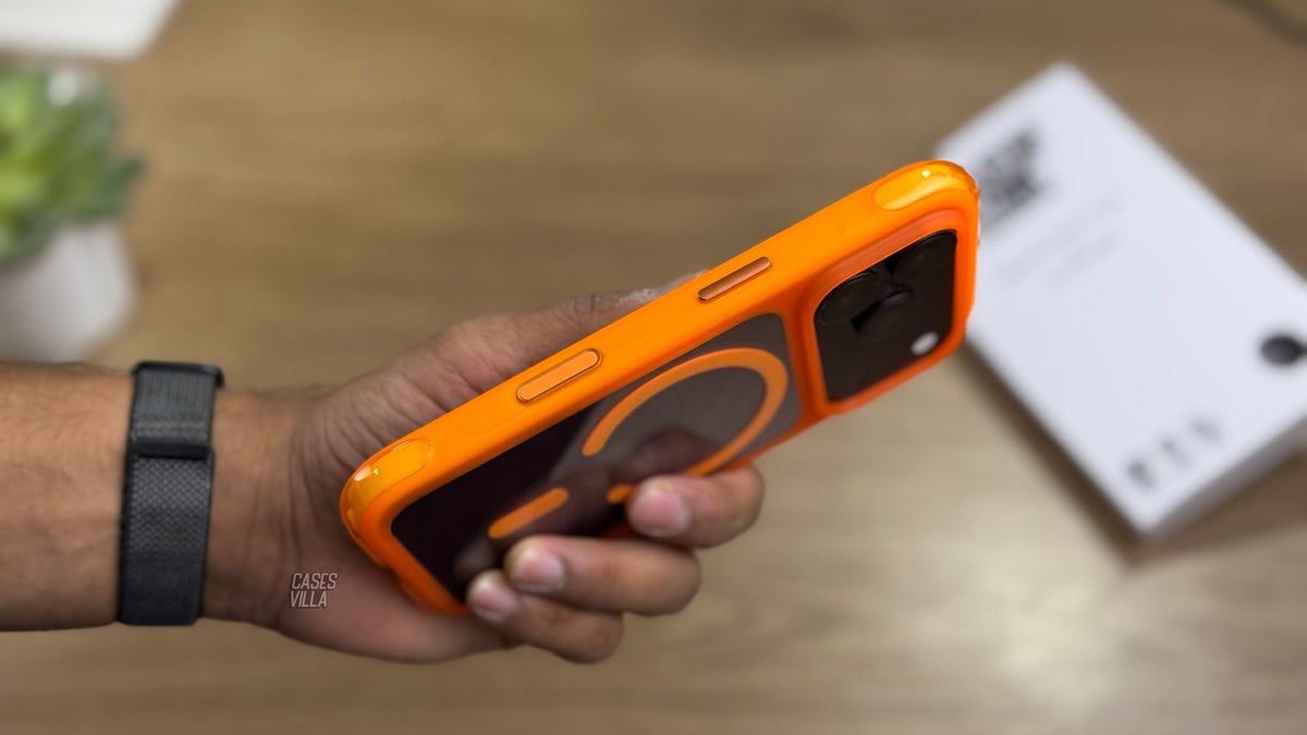 Air Bag Pro Silicone Case with MagSafe for iPhone - Orange