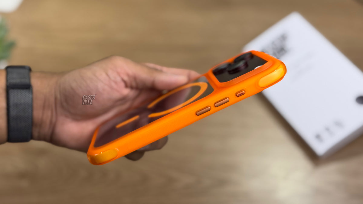 Air Bag Pro Silicone Case with MagSafe for iPhone - Orange