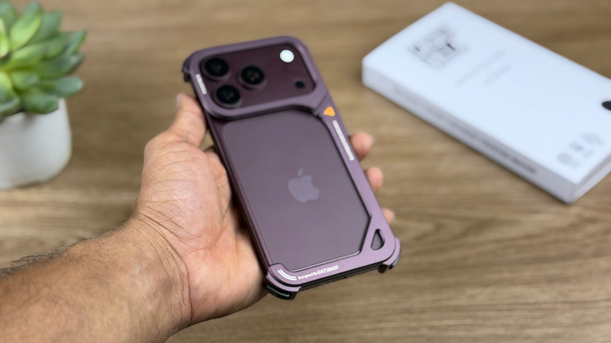 Oatsbaf AirFrame Metal Case for iPhone: Burgundy