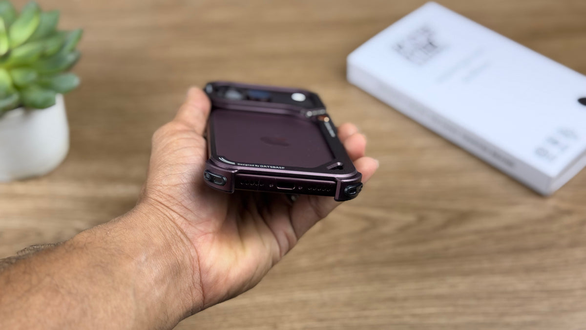 Oatsbaf AirFrame Metal Case for iPhone: Burgundy