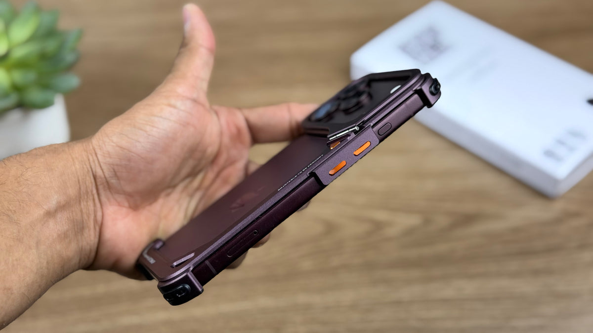 Oatsbaf AirFrame Metal Case for iPhone: Burgundy