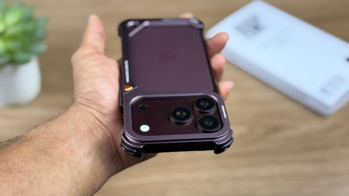 Oatsbaf AirFrame Metal Case for iPhone: Burgundy