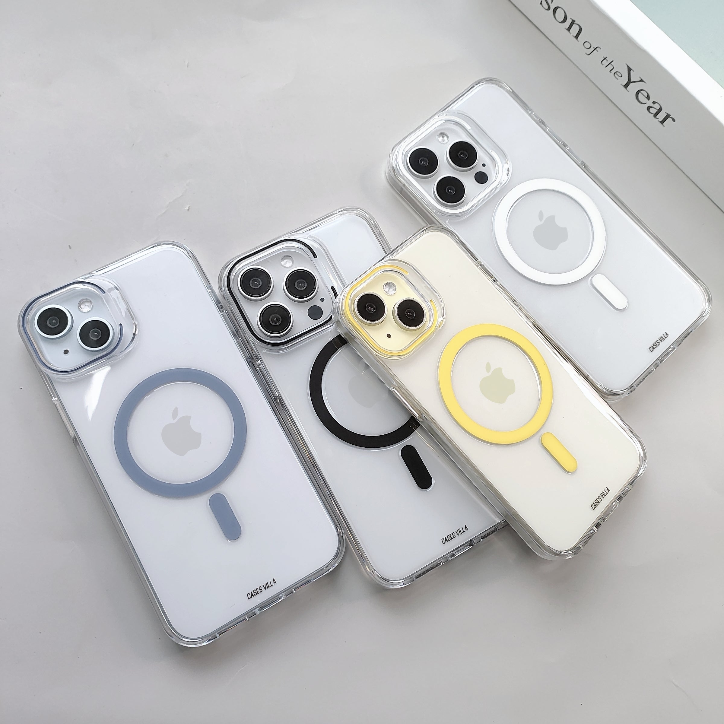 iPhone 15 Pro Cover - Luxury MagSafe Anti-Yellow Clear Case