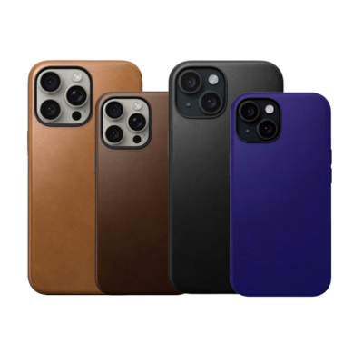 Modern Leather Case : iPhone 15 Series