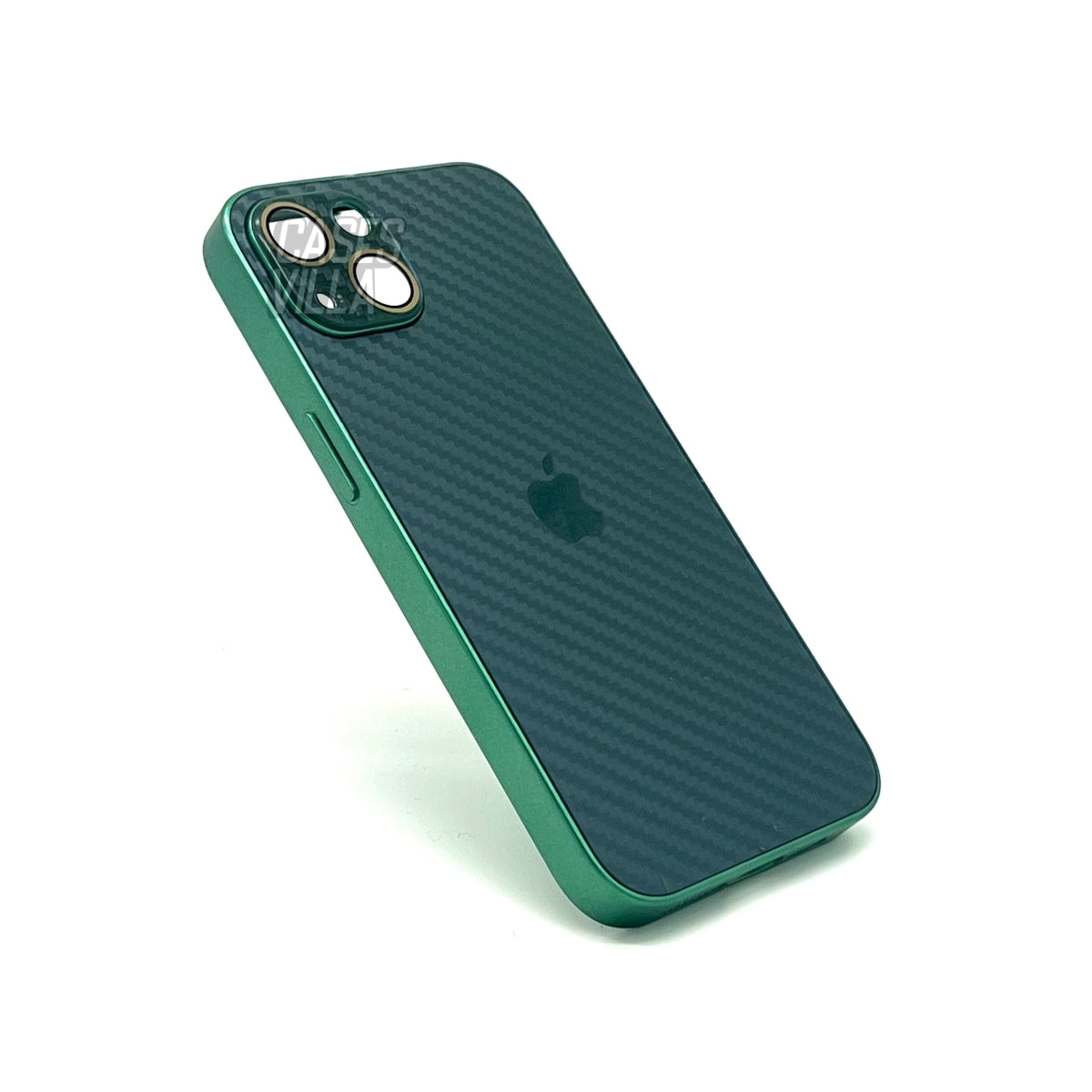 iPhone 13 & 14 Series: New Carbon Fiber Pattern Case AG Glass Cover with Camera Lens Protection