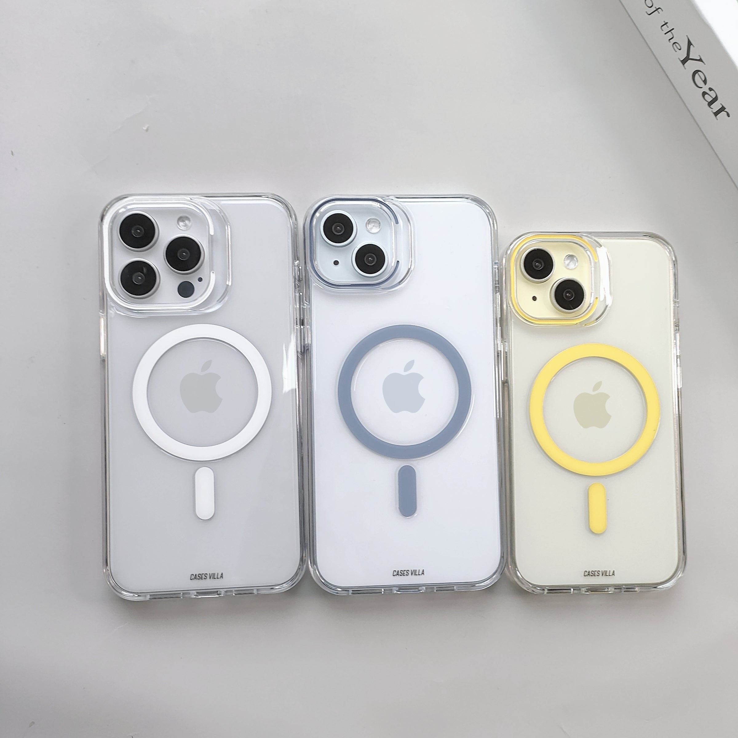 iPhone 15 Pro Cover - Luxury MagSafe Anti-Yellow Clear Case