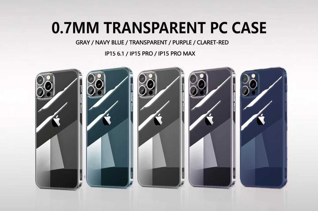 iPhone 15 Pro Max Cover - Transparent Crystal Clear Anti Yellow Case