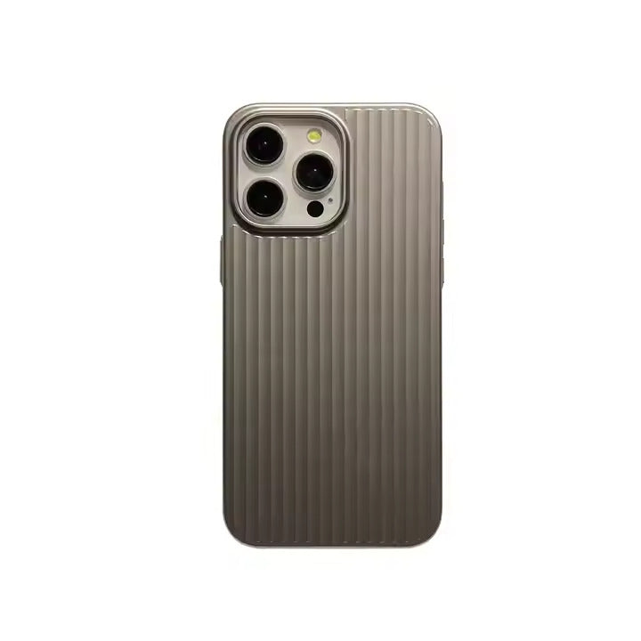 iPhone 16 Series : Corrugated Pattern Stripes Hard Case