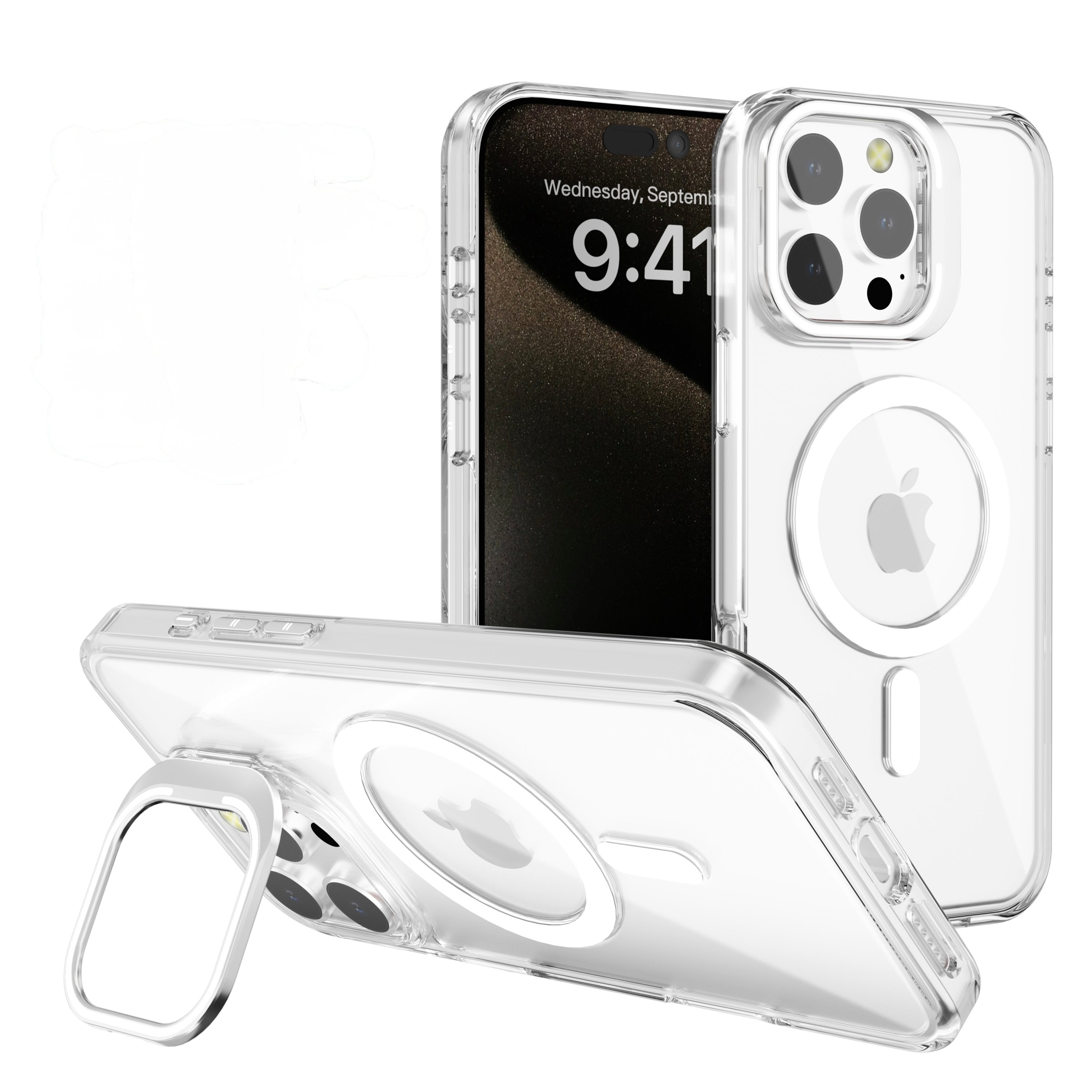 iPhone 16 Series: Camera Kickstand Anti-Yellow MagSafe Case