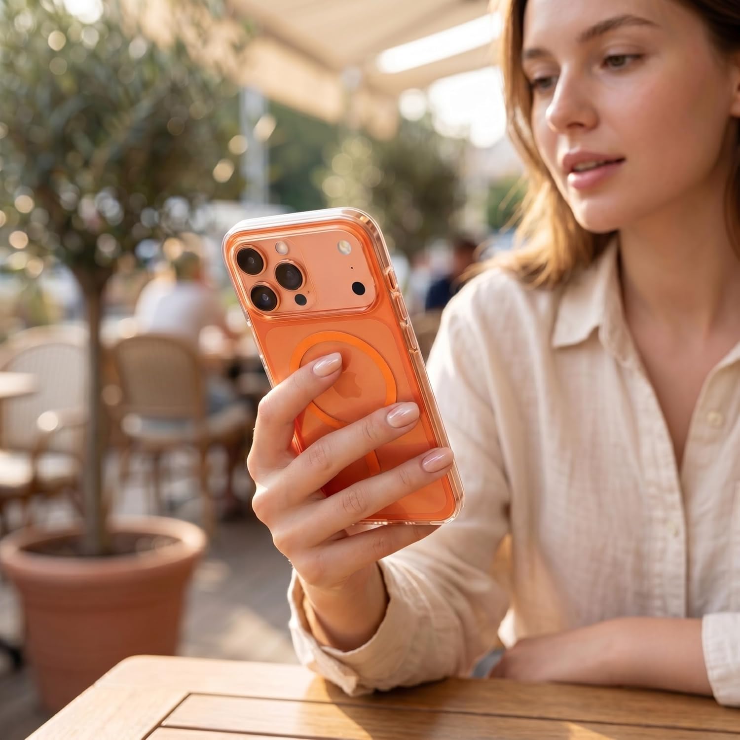 iPhone 17 Series: Cosmic Orange Glossy Finish Ultra Thin Case