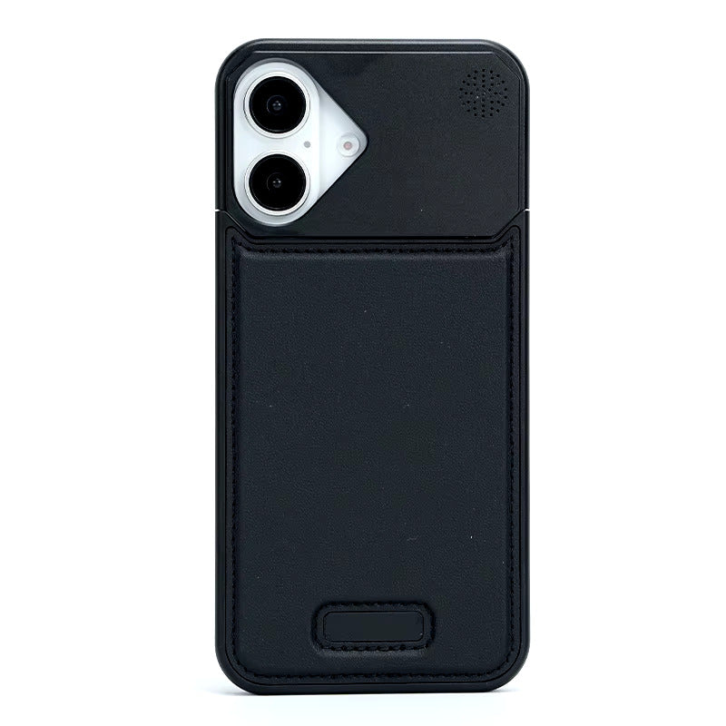 iPhone 16 Series: MagSafe Vegan Leather Case with Titanium Frame