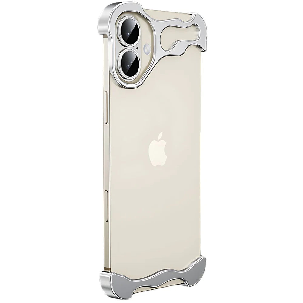 iPhone 17 Series: Minimalist Titanium Metal Bumper Case