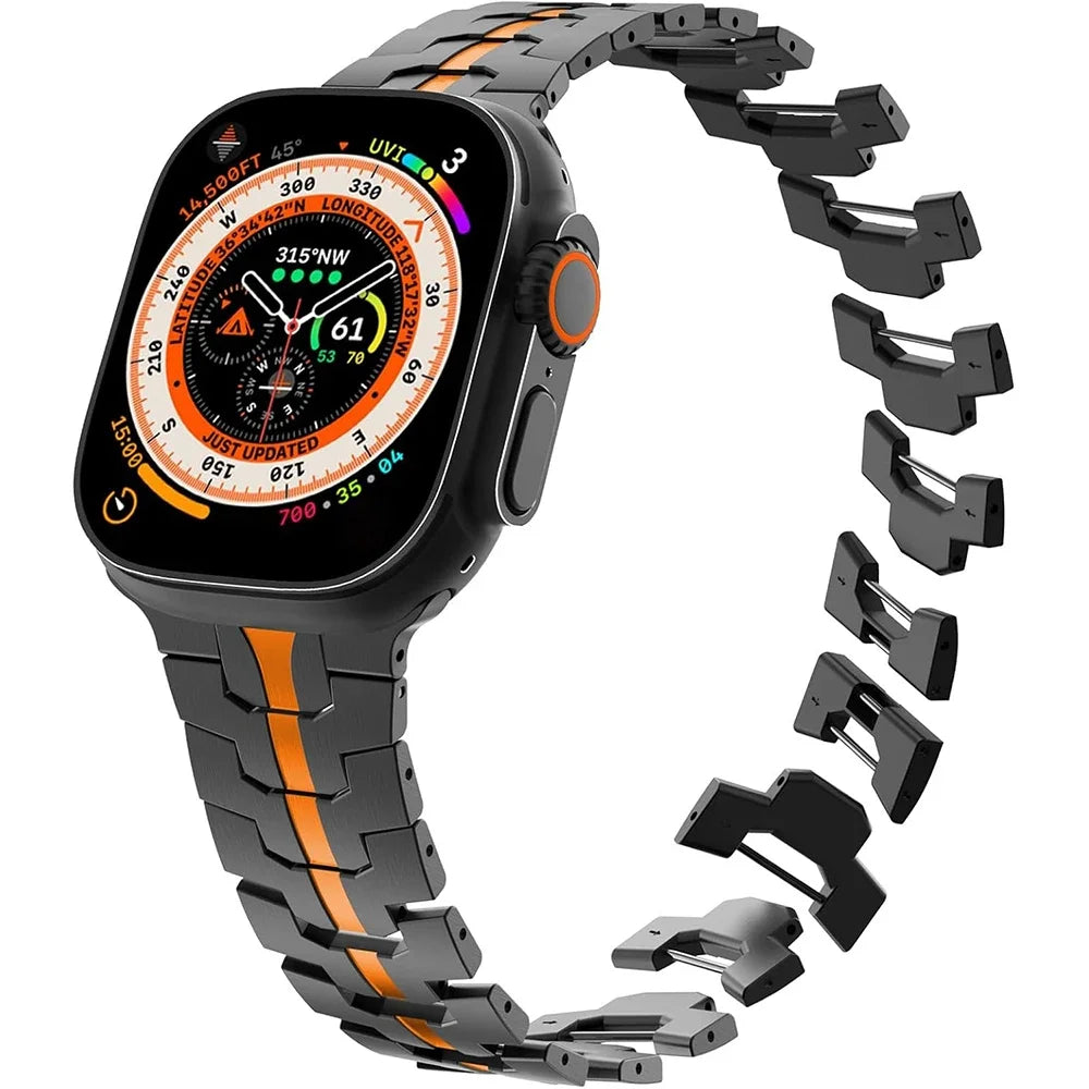 Titanium Dual Color Strap For Apple iWatch 49 MM Series Ultra/Ultra 2