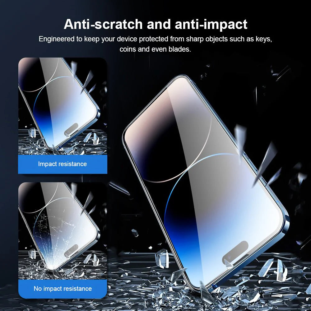 PACK of 1/2/3 Pieces - iPhone Super Strong & Easy to Apply Full Curved Screen Protector