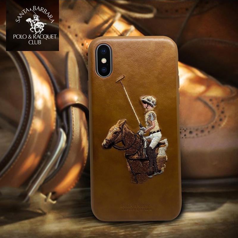 Santa Barbara Jockey Series Genuine Leather Case For iPhone
