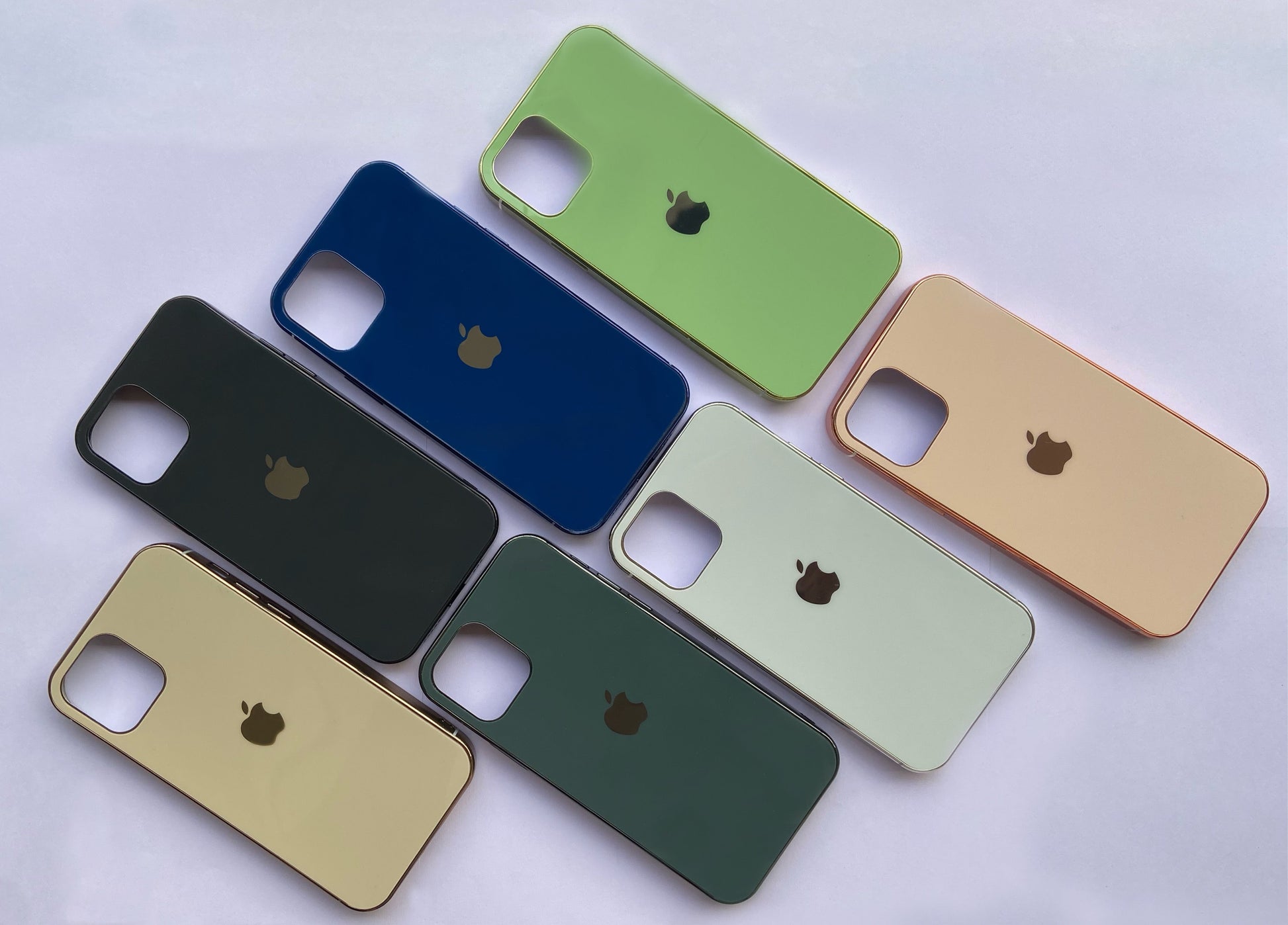 Original MyCase Glass Finish Chrome Border Soft Case for iPhone 12 Series