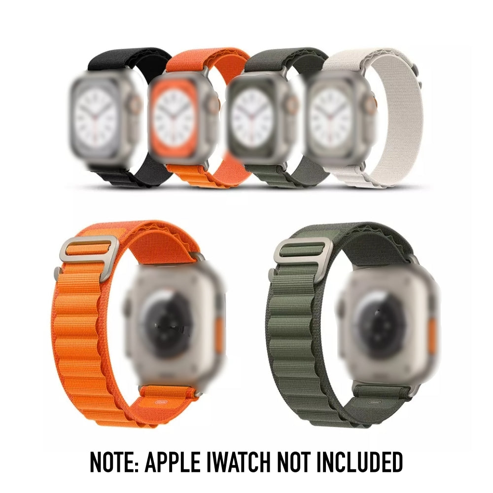 Sport Bracelet Apple Watch 45/44/42mm Orange/Silver Small