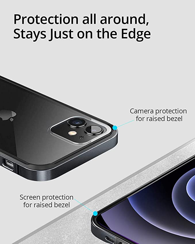 COTEetCI Brand Metal Aluminium Bumper Frame Case for iPhone 12 / Pro / Max